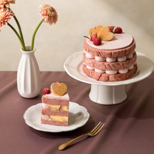 《傾馨》覆盆子玫瑰戚風